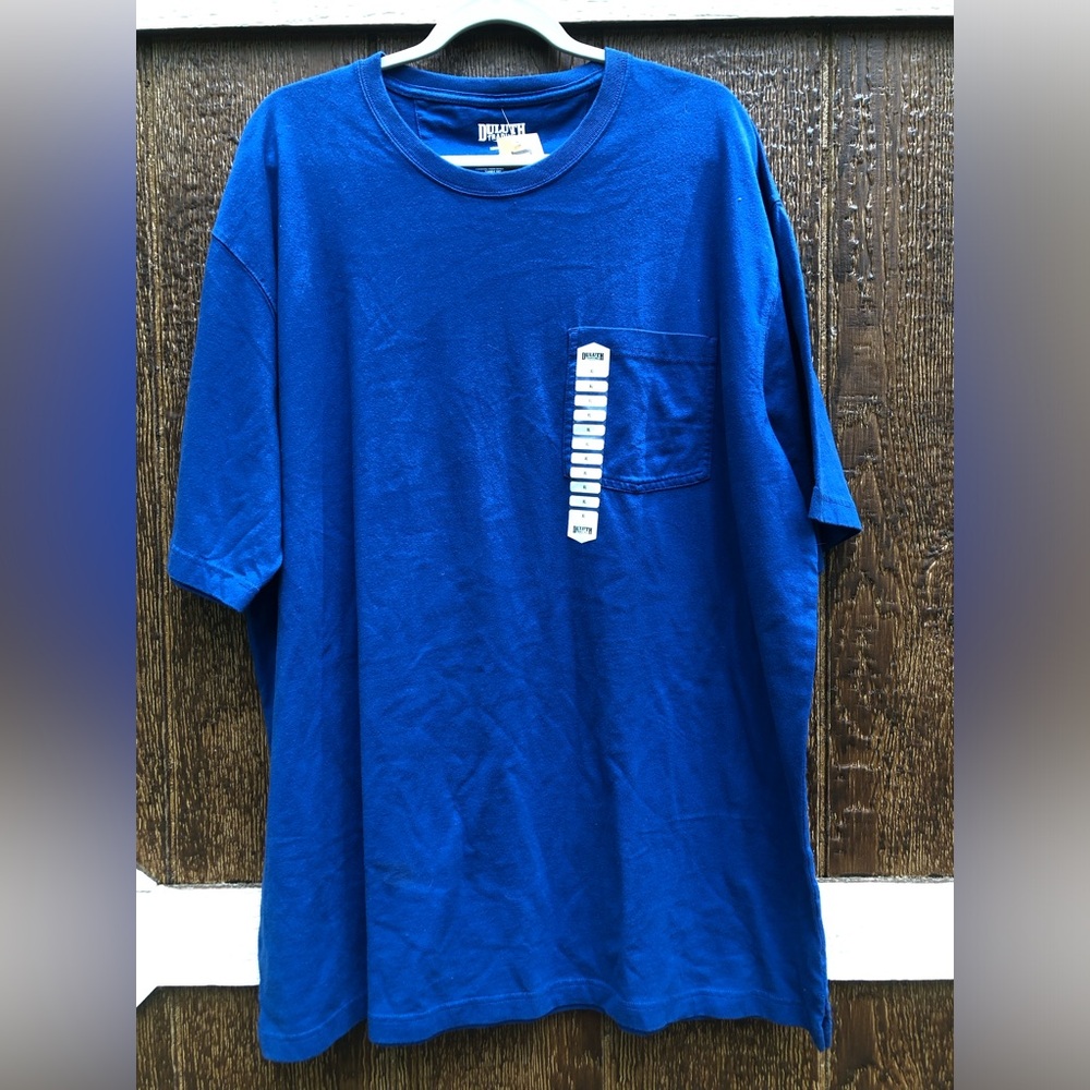 Duluth Trading Co Royal Blue Short-Sleeve Pocket Tee